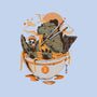 Monster's Ramen Bowl-None-Removable Cover w Insert-Throw Pillow-ilustrata