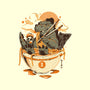 Monster's Ramen Bowl-None-Removable Cover w Insert-Throw Pillow-ilustrata