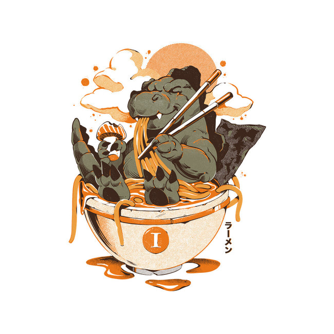 Monster's Ramen Bowl-Mens-Heavyweight-Tee-ilustrata