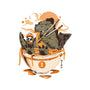 Monster's Ramen Bowl-None-Removable Cover w Insert-Throw Pillow-ilustrata