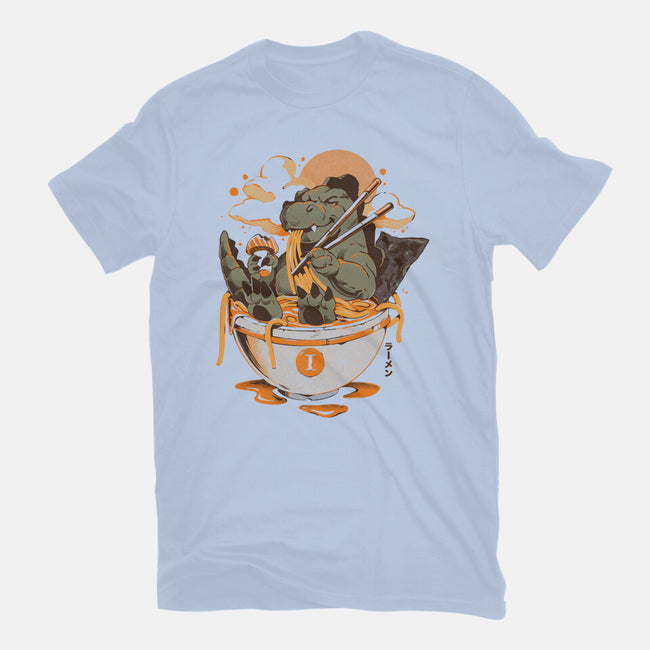 Monster's Ramen Bowl-Mens-Heavyweight-Tee-ilustrata