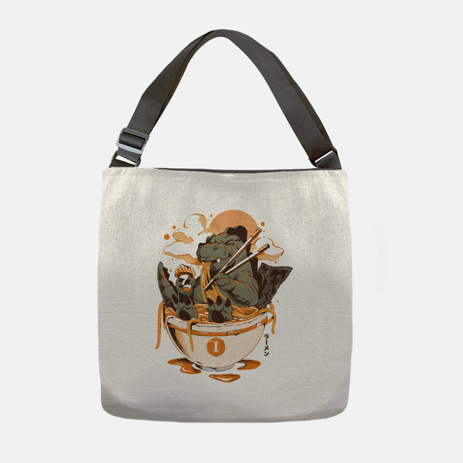Monster's Ramen Bowl-None-Adjustable Tote-Bag-ilustrata