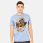 Monster's Ramen Bowl-Mens-Heavyweight-Tee-ilustrata