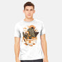 Monster's Ramen Bowl-Mens-Heavyweight-Tee-ilustrata