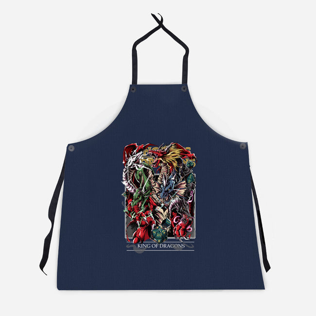 King Of Dragons-Unisex-Kitchen-Apron-Guilherme magno de oliveira