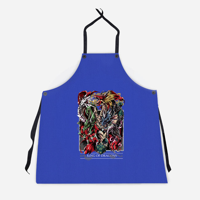 King Of Dragons-Unisex-Kitchen-Apron-Guilherme magno de oliveira