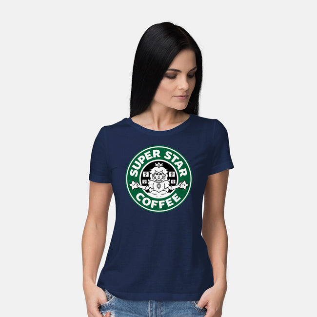 Super Star Coffee-Womens-Basic-Tee-Boggs Nicolas