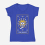 The Sight Tarot Card-Womens-V-Neck-Tee-Logozaste