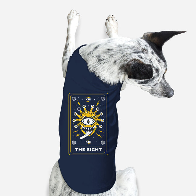 The Sight Tarot Card-Dog-Basic-Pet Tank-Logozaste