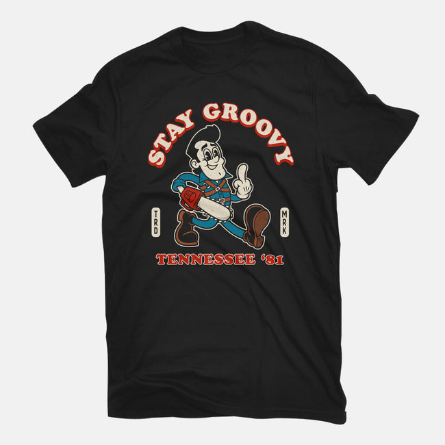 Vintage Stay Groovy-Mens-Basic-Tee-Nemons