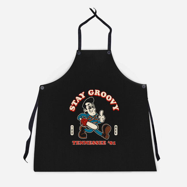 Vintage Stay Groovy-Unisex-Kitchen-Apron-Nemons