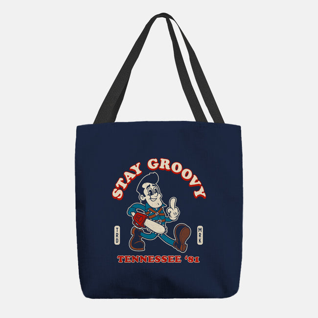 Vintage Stay Groovy-None-Basic Tote-Bag-Nemons