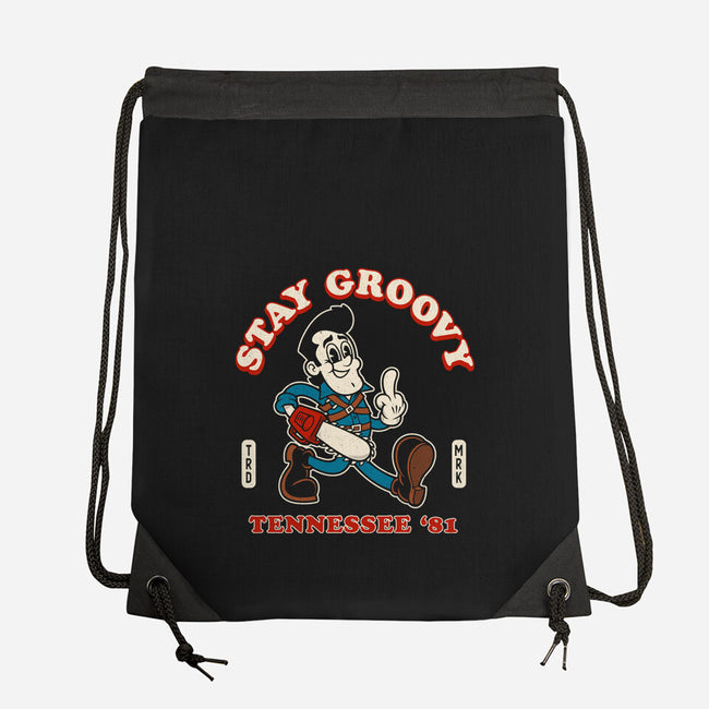 Vintage Stay Groovy-None-Drawstring-Bag-Nemons