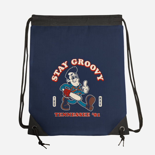Vintage Stay Groovy-None-Drawstring-Bag-Nemons