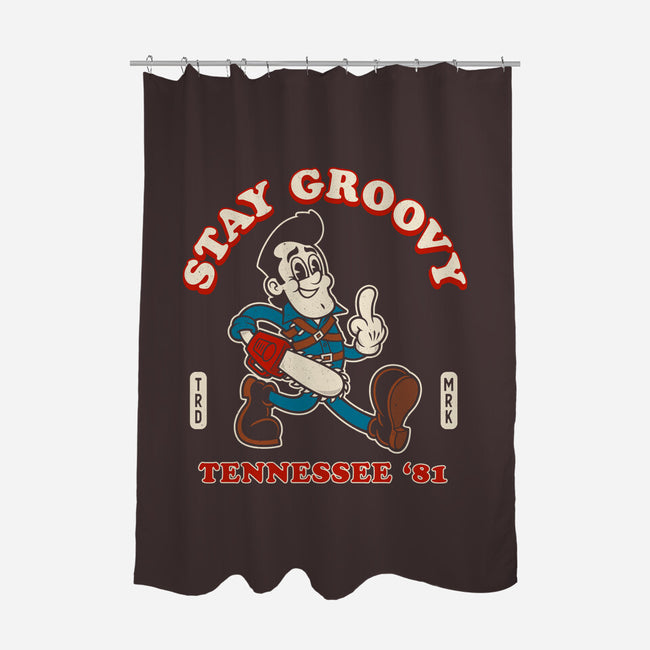 Vintage Stay Groovy-None-Polyester-Shower Curtain-Nemons