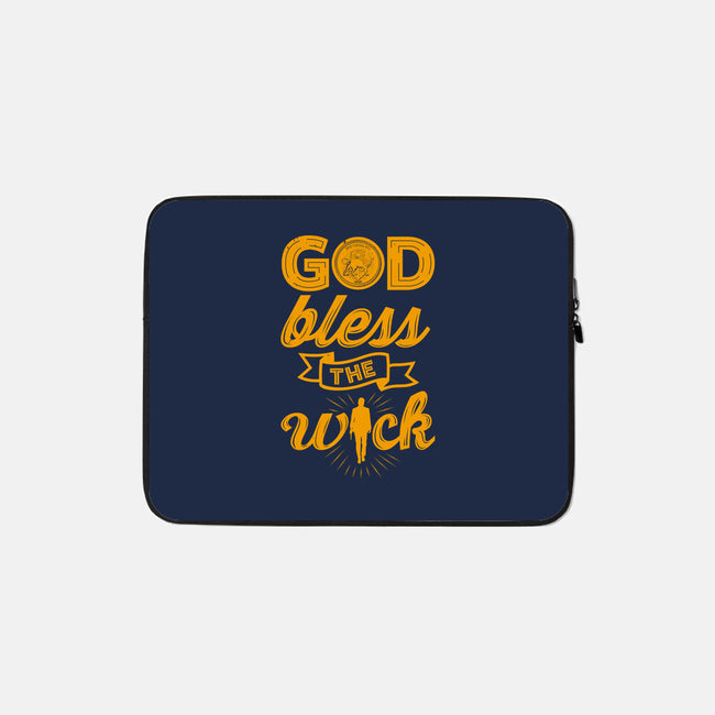 God Bless The Wick-None-Zippered-Laptop Sleeve-Boggs Nicolas