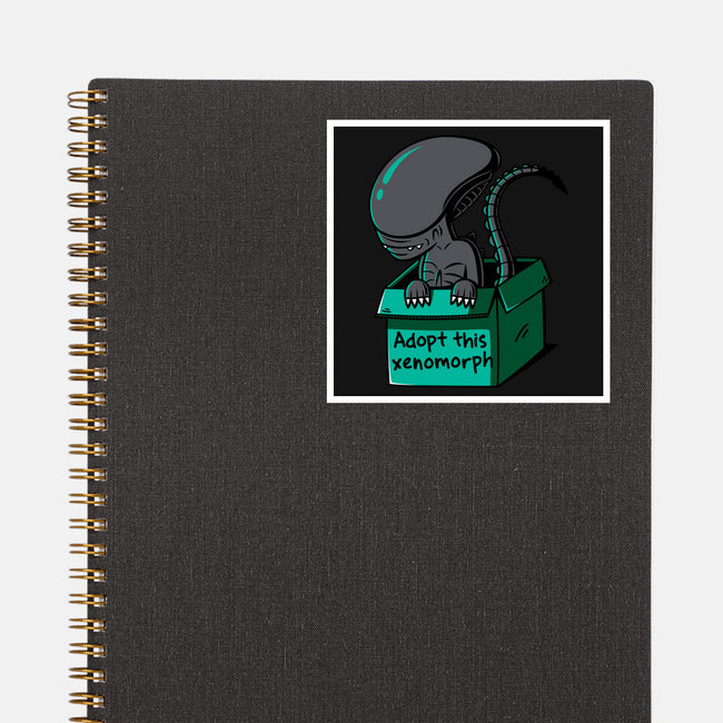 Adopt This Xenomorph-None-Glossy-Sticker-Eilex Design