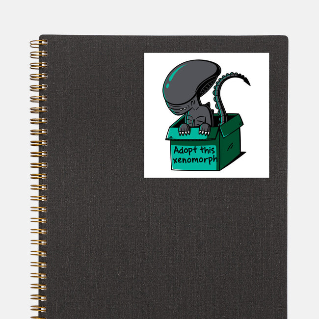 Adopt This Xenomorph-None-Glossy-Sticker-Eilex Design