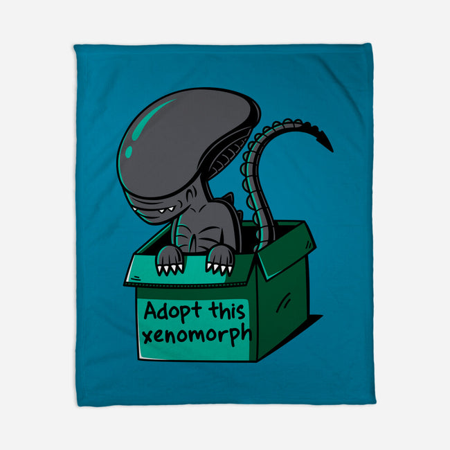 Adopt This Xenomorph-None-Fleece-Blanket-Eilex Design