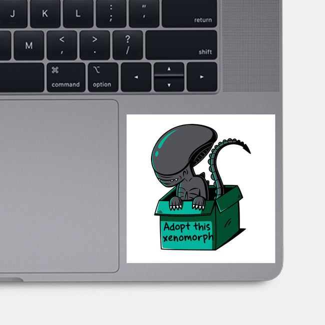 Adopt This Xenomorph-None-Glossy-Sticker-Eilex Design