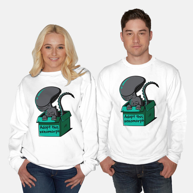 Adopt This Xenomorph-Unisex-Crew Neck-Sweatshirt-Eilex Design