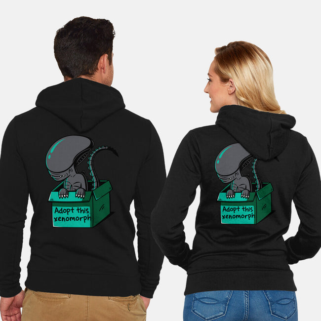 Adopt This Xenomorph-Unisex-Zip-Up-Sweatshirt-Eilex Design