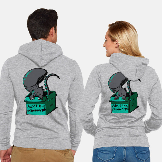 Adopt This Xenomorph-Unisex-Zip-Up-Sweatshirt-Eilex Design