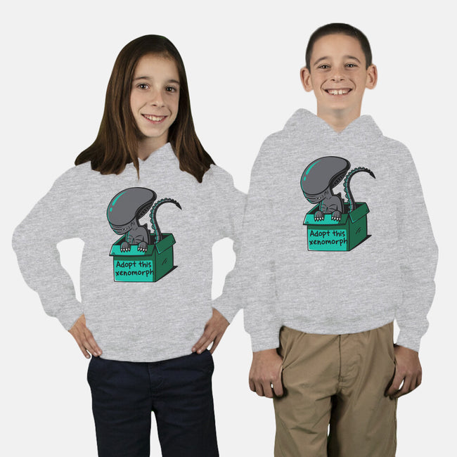 Adopt This Xenomorph-Youth-Pullover-Sweatshirt-Eilex Design