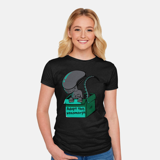 Adopt This Xenomorph-Womens-Fitted-Tee-Eilex Design