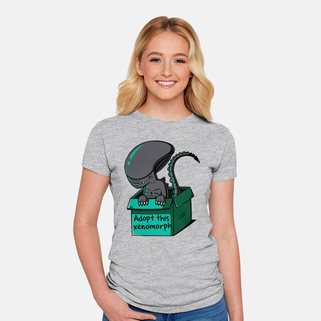 Adopt This Xenomorph-Womens-Fitted-Tee-Eilex Design