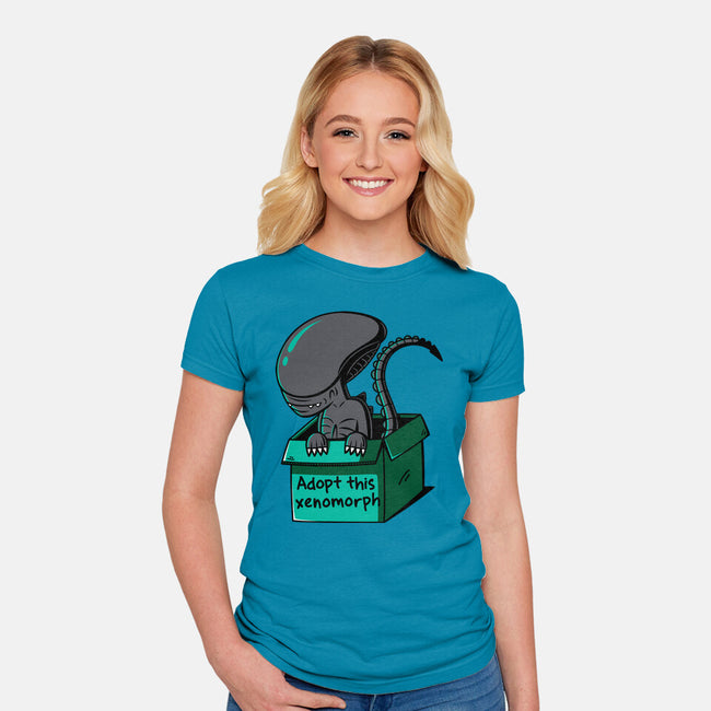 Adopt This Xenomorph-Womens-Fitted-Tee-Eilex Design