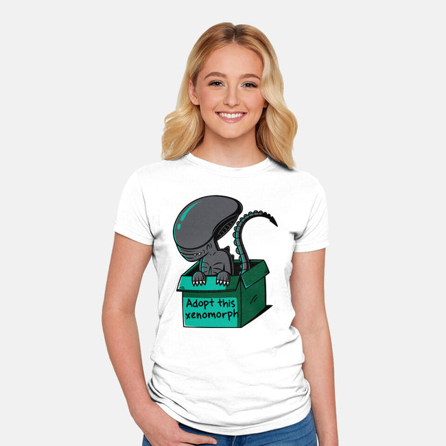 Adopt This Xenomorph-Womens-Fitted-Tee-Eilex Design