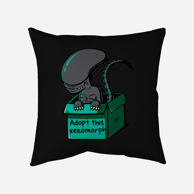 Adopt This Xenomorph-None-Removable Cover w Insert-Throw Pillow-Eilex Design