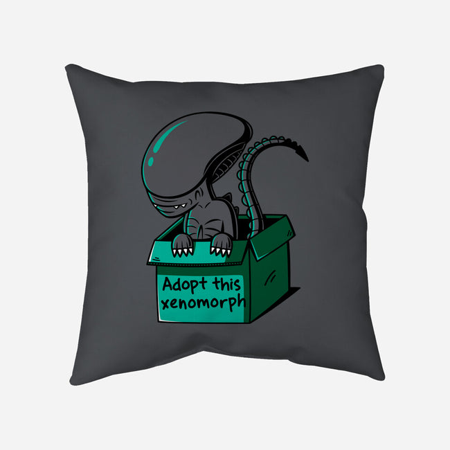 Adopt This Xenomorph-None-Removable Cover w Insert-Throw Pillow-Eilex Design