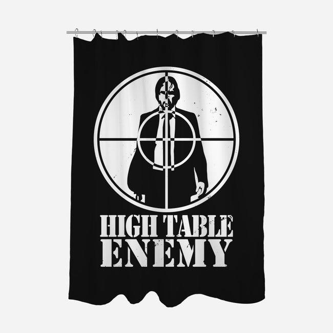High Table Enemy-None-Polyester-Shower Curtain-Boggs Nicolas
