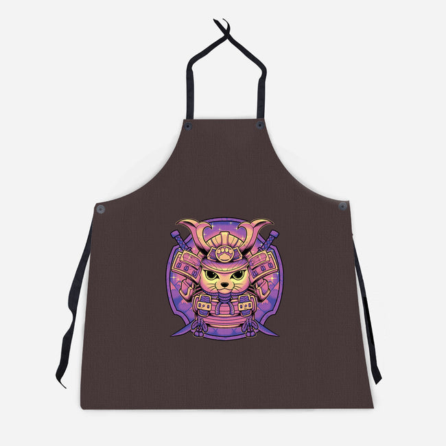 Samurai Neko-Unisex-Kitchen-Apron-Astrobot Invention