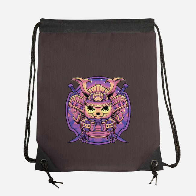 Samurai Neko-None-Drawstring-Bag-Astrobot Invention