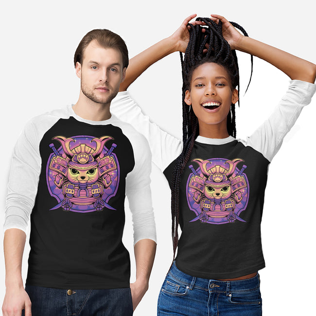 Samurai Neko-Unisex-Baseball-Tee-Astrobot Invention