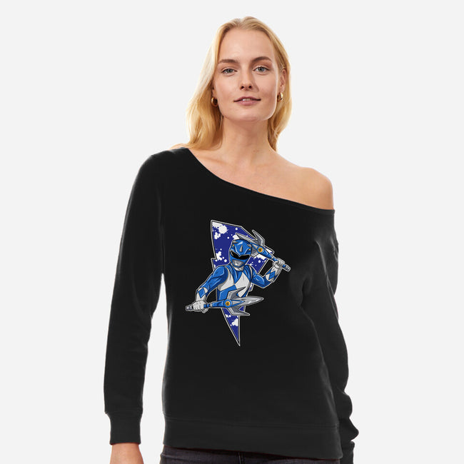 Blue Spirit-Womens-Off Shoulder-Sweatshirt-nickzzarto