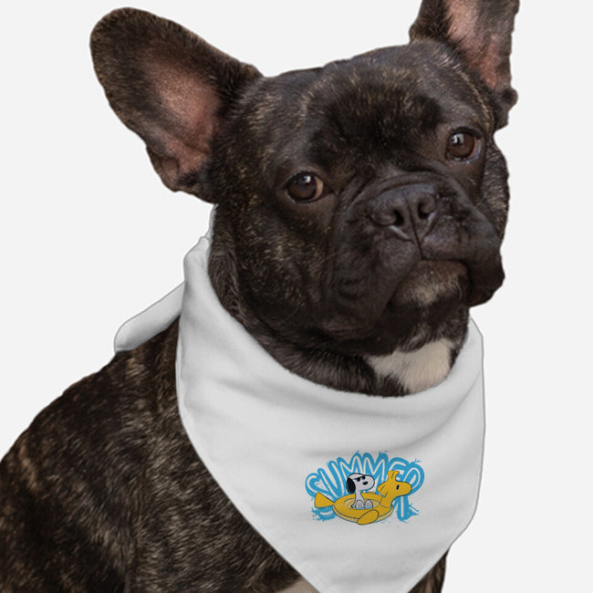 Time For Summer-Dog-Bandana-Pet Collar-OnlyColorsDesigns