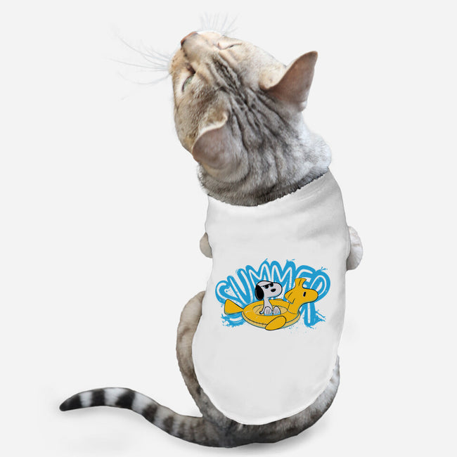 Time For Summer-Cat-Basic-Pet Tank-OnlyColorsDesigns