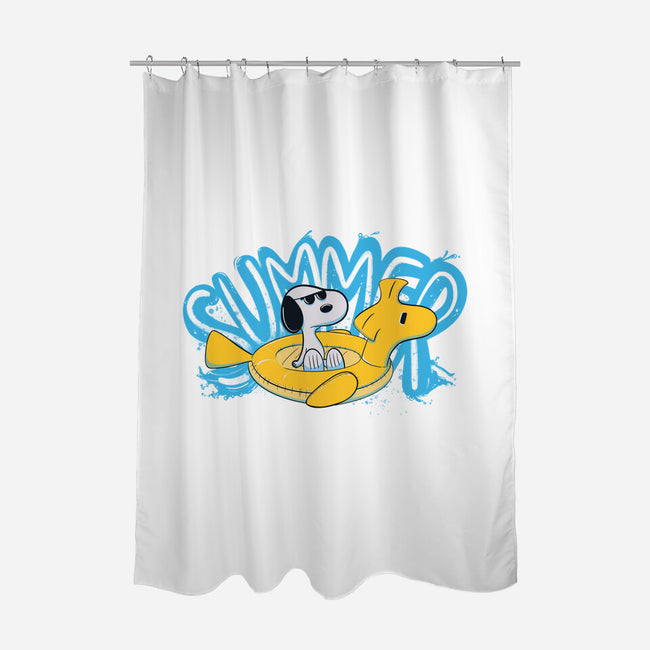 Time For Summer-None-Polyester-Shower Curtain-OnlyColorsDesigns