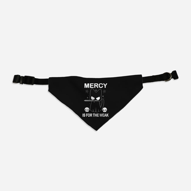 Mercy Is For The Weak-Cat-Adjustable-Pet Collar-Vallina84