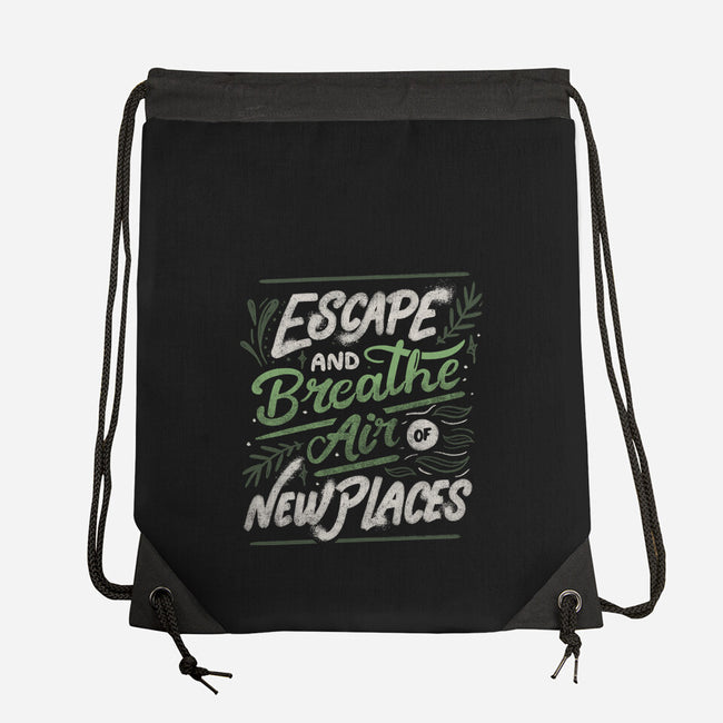 Escape And Breathe-None-Drawstring-Bag-tobefonseca