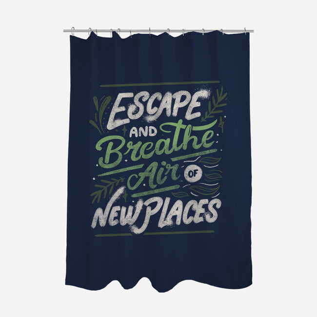 Escape And Breathe-None-Polyester-Shower Curtain-tobefonseca
