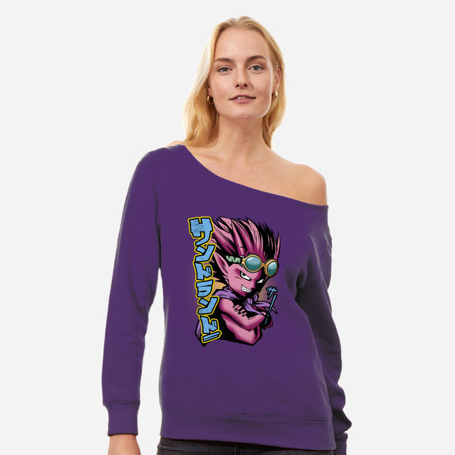 The Prince Of Humans-Womens-Off Shoulder-Sweatshirt-Diego Oliver