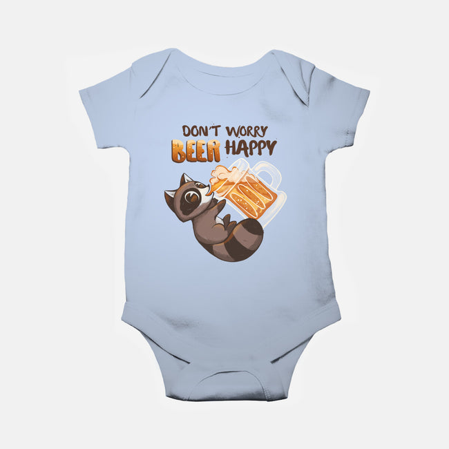 Beer Happy-Baby-Basic-Onesie-ricolaa