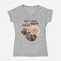 Beer Happy-Womens-V-Neck-Tee-ricolaa