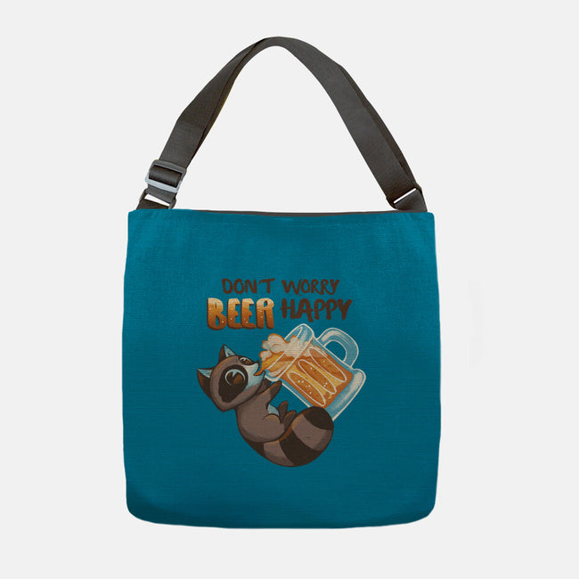 Beer Happy-None-Adjustable Tote-Bag-ricolaa