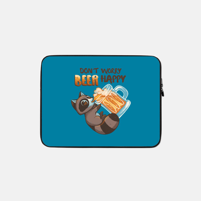 Beer Happy-None-Zippered-Laptop Sleeve-ricolaa